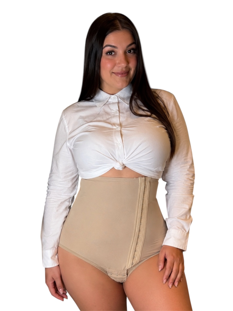 Faja en Lycra sin pierna (Beige, L/XL)